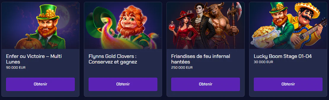 Betory Casino promotions avec Enfer ou Victoire à 90 000 €, Friandises de feu infernal hantées à 250 000 € et Lucky Boom à 30 000 €